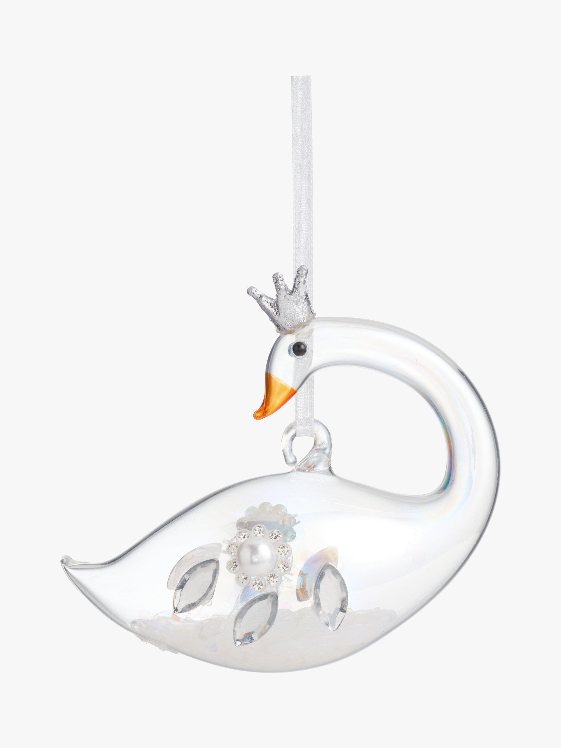 John Lewis Winter Fairytale Swan Bauble