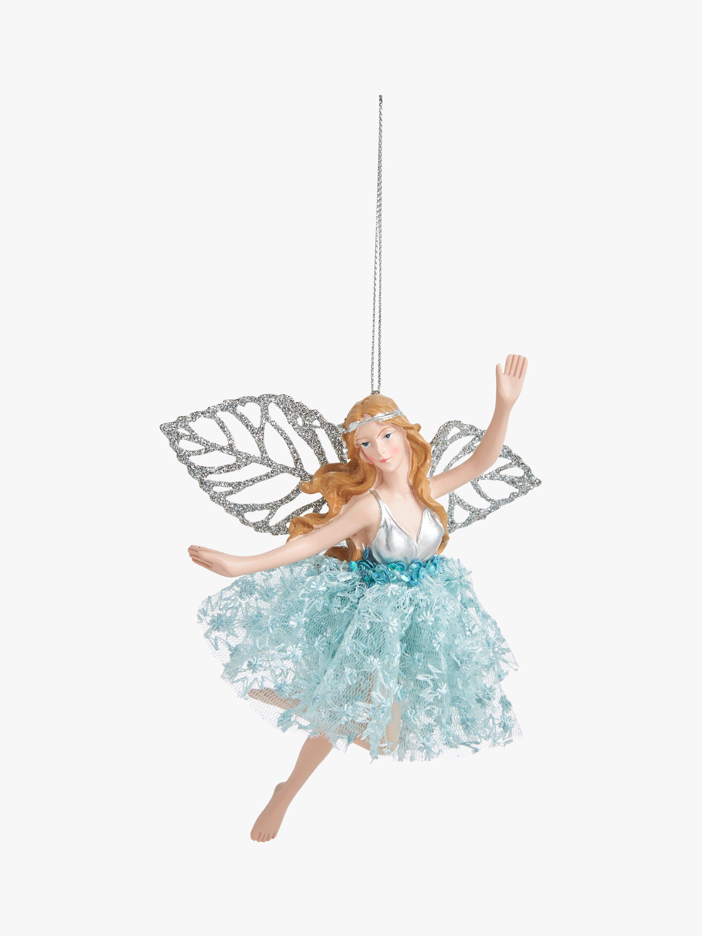 John Lewis Winter Fairytale Ballerina Tree Decoration, Blue