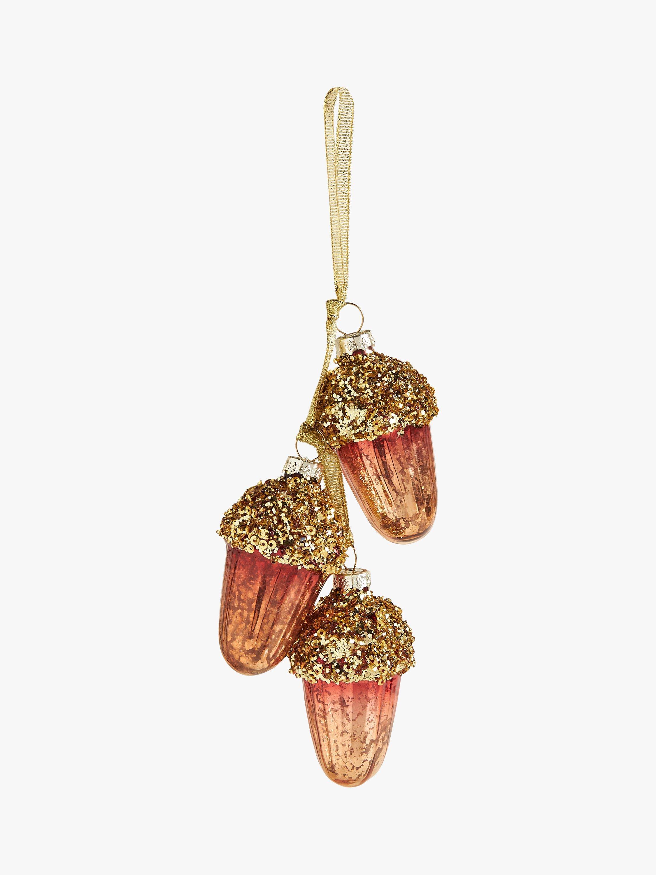 John Lewis Christmas Cottage Acorn Cluster Bauble