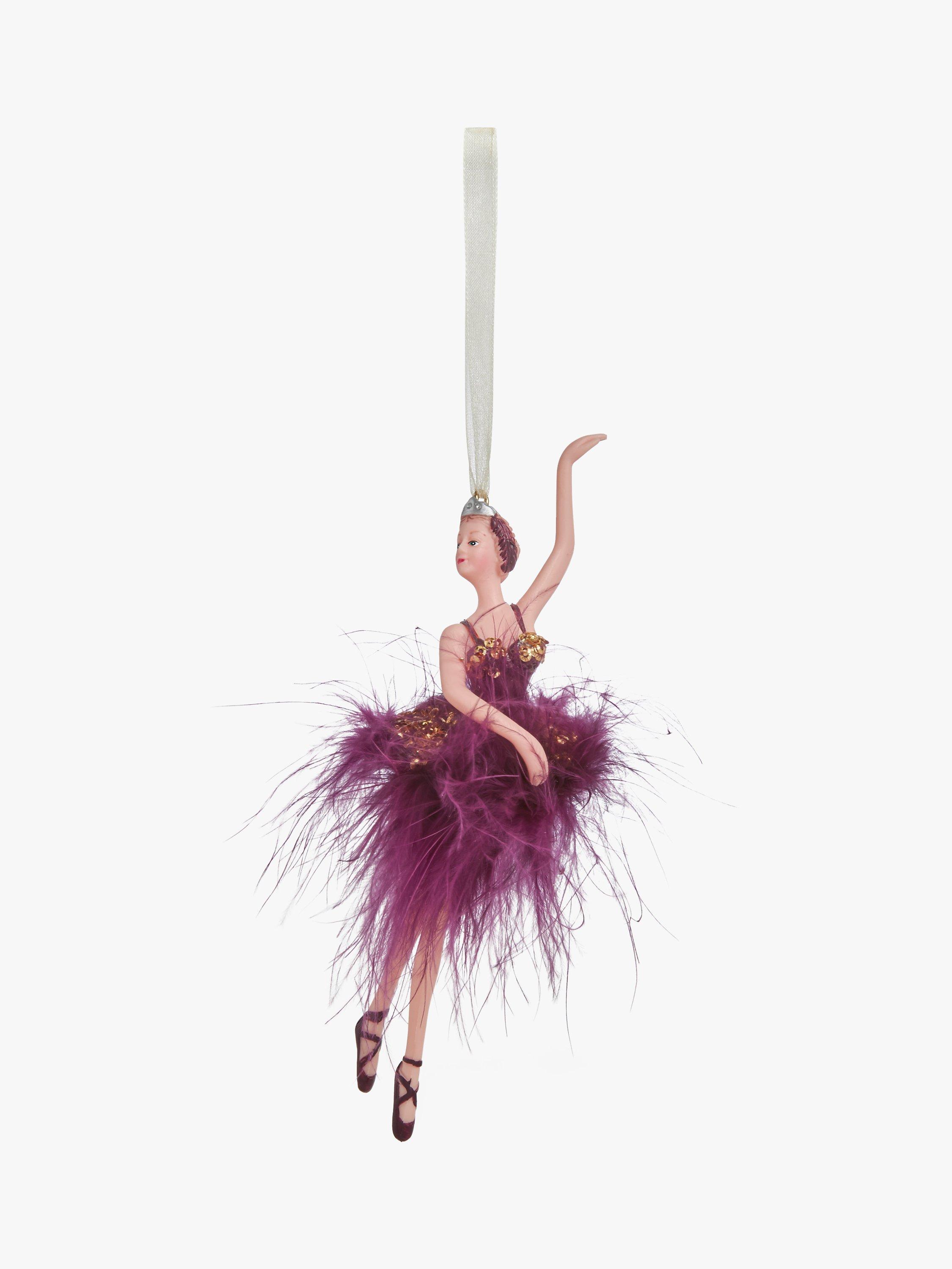 John Lewis Royal Fairytale Ballerina Tree Decoration, Plum