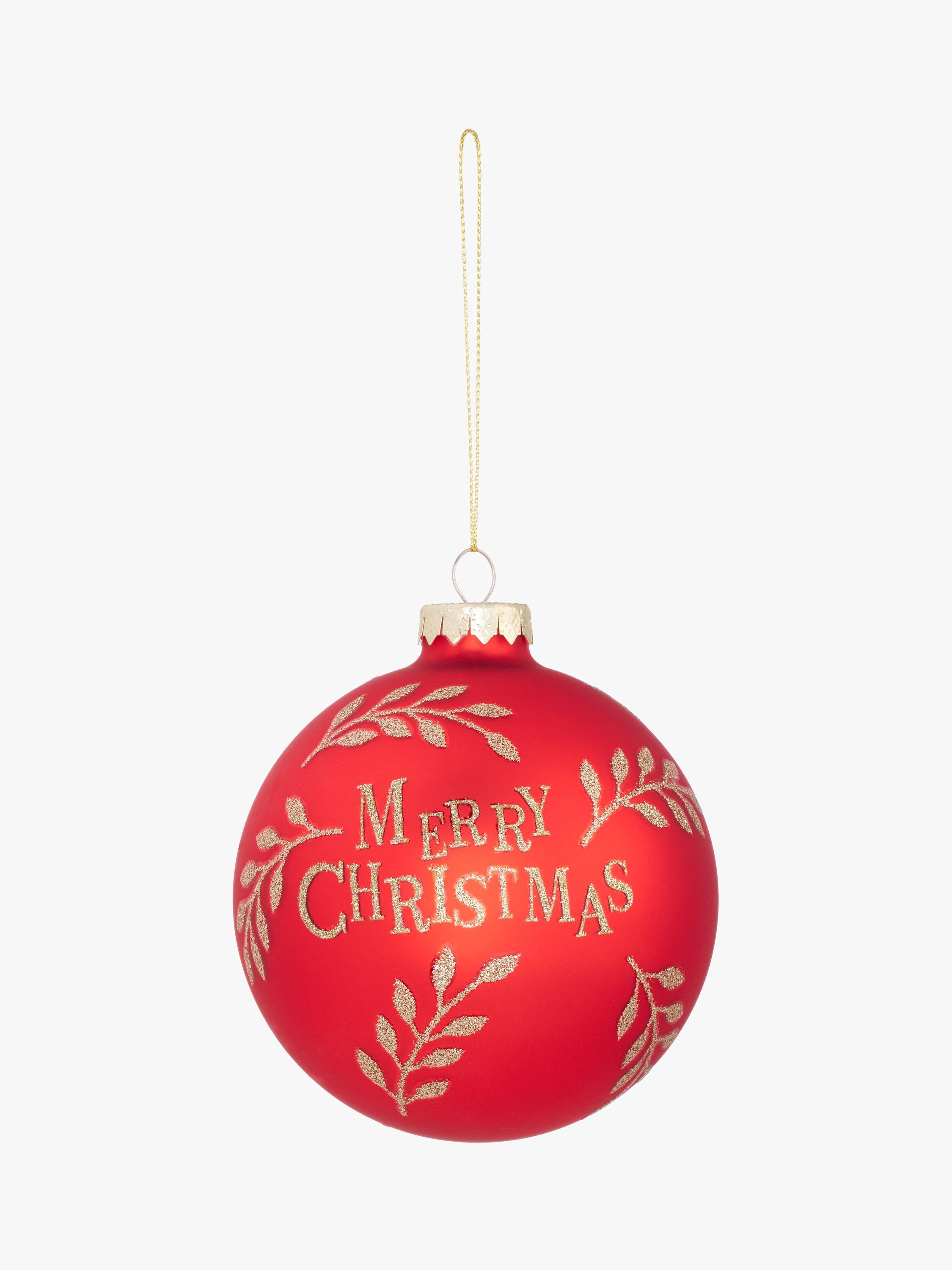 John Lewis Royal Fairytale Merry Christmas Bauble