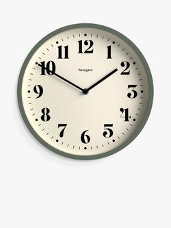 Newgate Clocks Number Four Analogue Wall Clock, 30cm, Asparagus Green