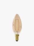 Calex 3.5W E14 LED Dimmable Candle B35 Bulb, Gold