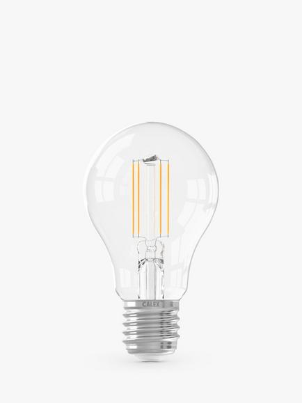 Calex 8W E27 LED Dimmable Classic Bulb, Clear, Clear