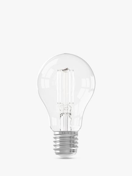 Calex 8W E27 LED Dimmable Classic Bulb, Clear - view 2, Clear
