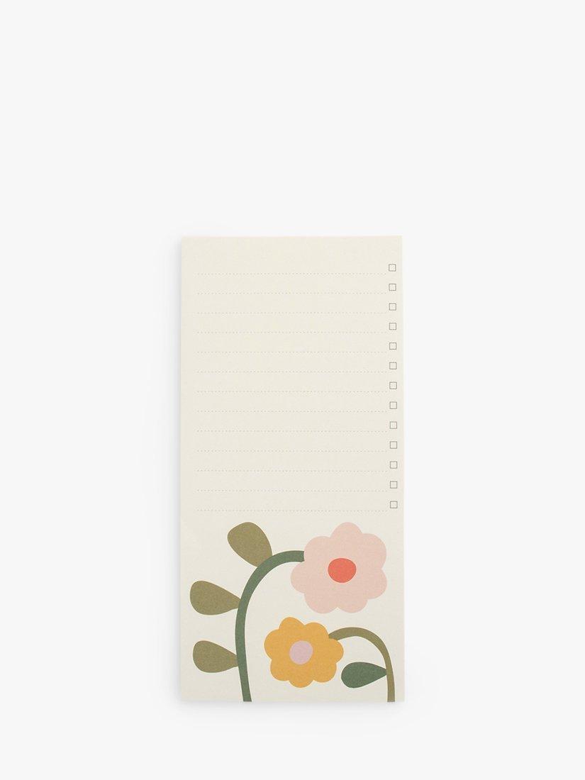 Caroline Gardner Floral List Notepad, Multi