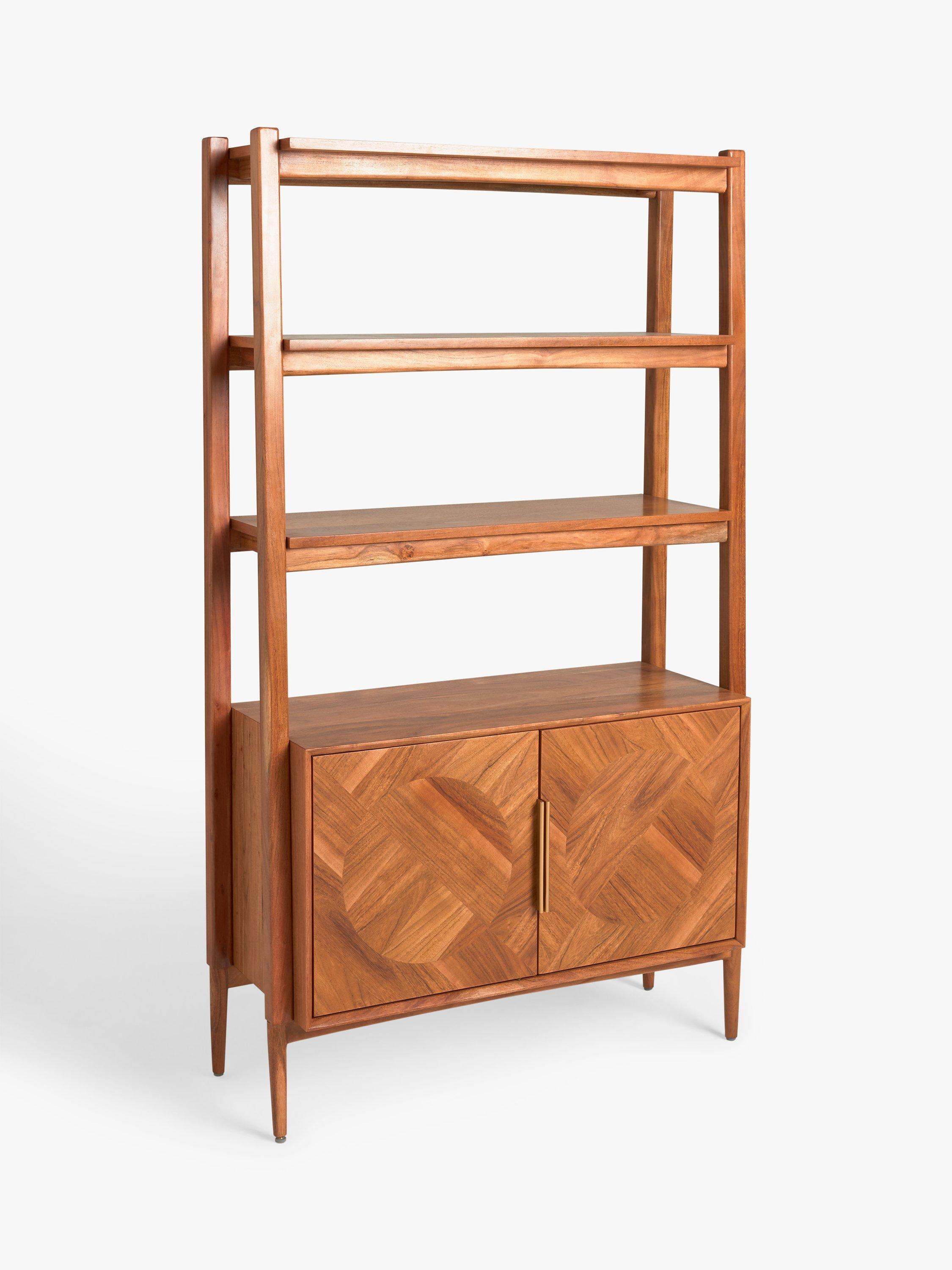 John Lewis Symmetry Shelf Unit with Storage, Dark Brown