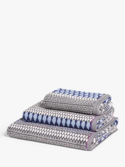 Margo Selby Kensal Towels, Blue, Blue/Multi