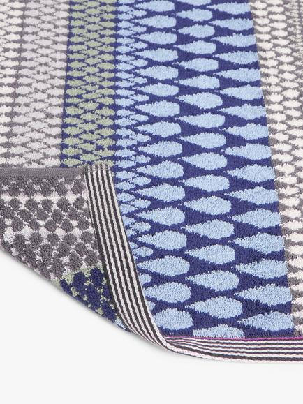 Margo Selby Kensal Towels, Blue - view 2, Blue/Multi