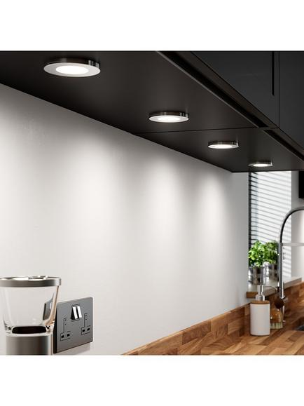 Sensio Apex TrioTone LED Under Kitchen Cabinet Light, Stainless Steel - view 2, Metallic