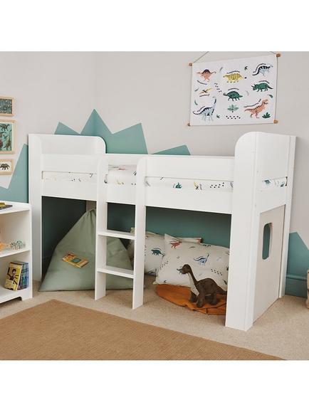 Great Little Trading Co Paddington Mid Sleeper Bed Frame, White, White