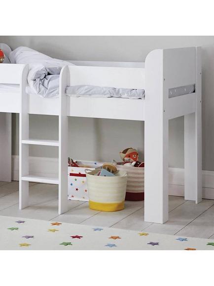 Great Little Trading Co Paddington Mid Sleeper Bed Frame, White - view 2, White