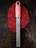 Microplane Stainless Steel Zester/Grater, Lipstick Pink/Silver