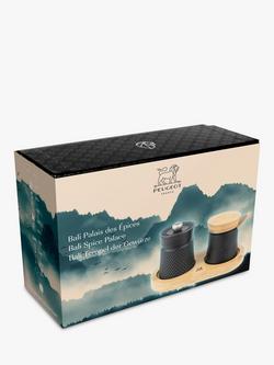 Peugeot Bali Spice Palace Cast Iron & Bamboo Pepper Mill Set, Matt Black - view 2, Black