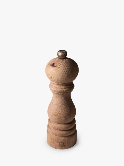 Peugeot Paris Nature Upcycled Beech Wood Adjustable Salt & Pepper Mills, Set of 2, 18cm - view 2, Black/Natural