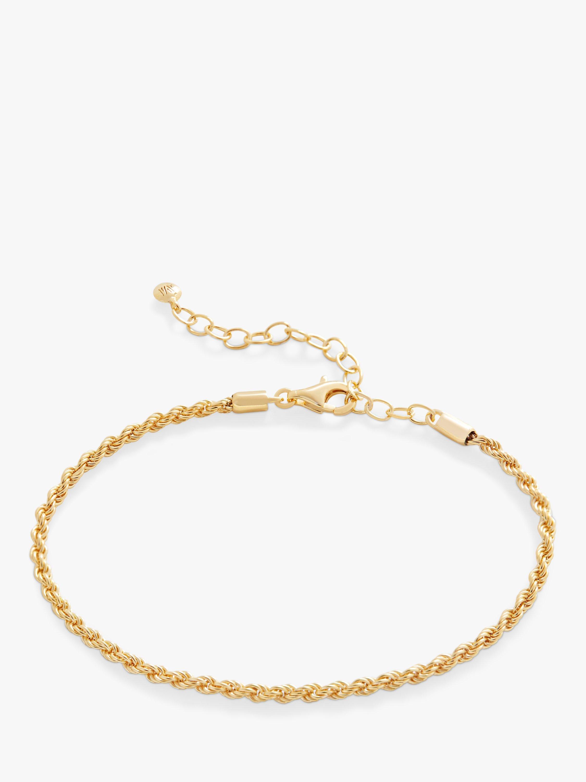 Monica Vinader Rope Chain Bracelet, Gold