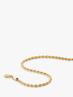 Monica Vinader Rope Chain Bracelet - view 2, Gold