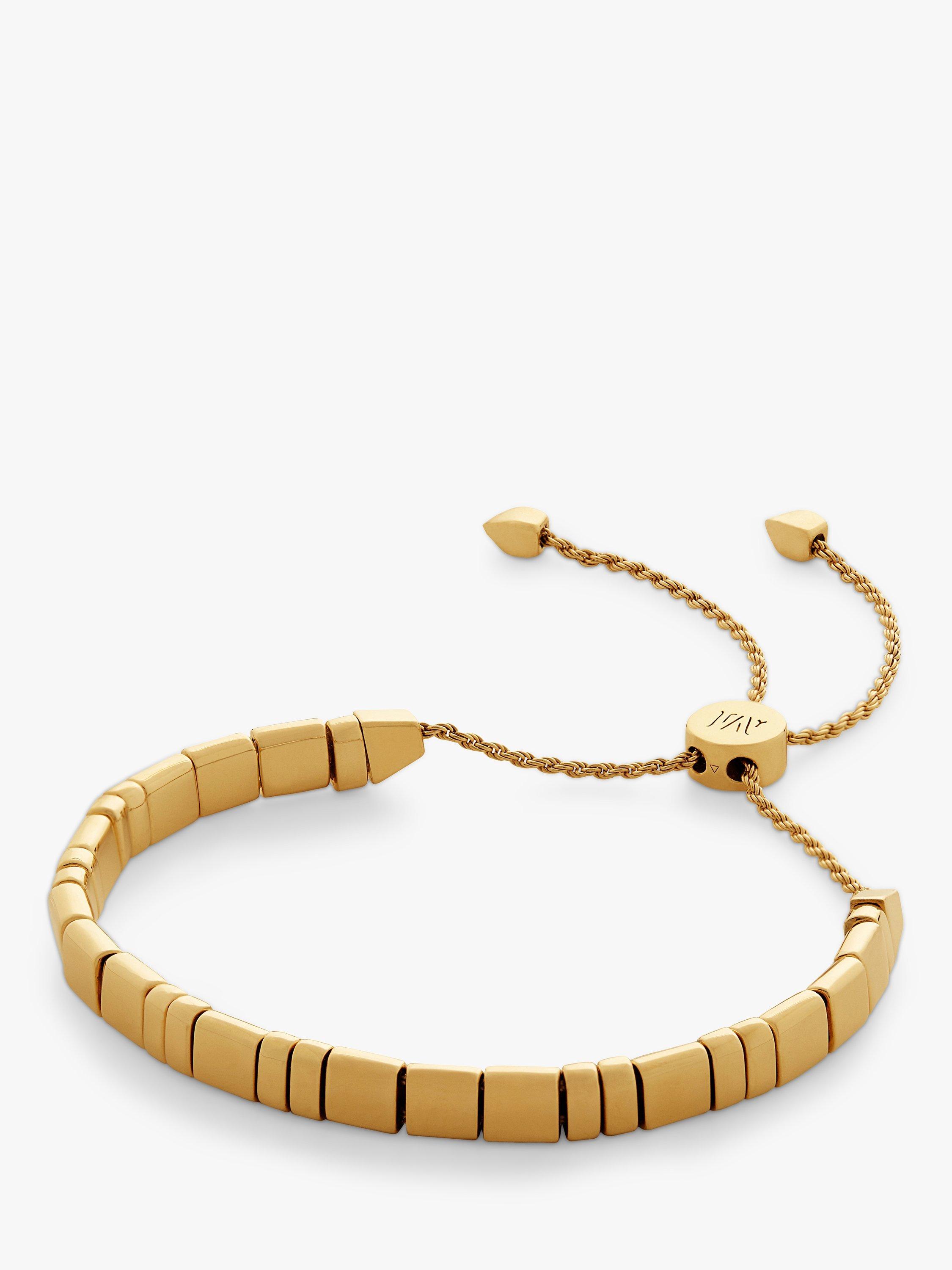Product image 1 of 3, which shows Monica Vinader Delphi Friendship Bracelet, Gold