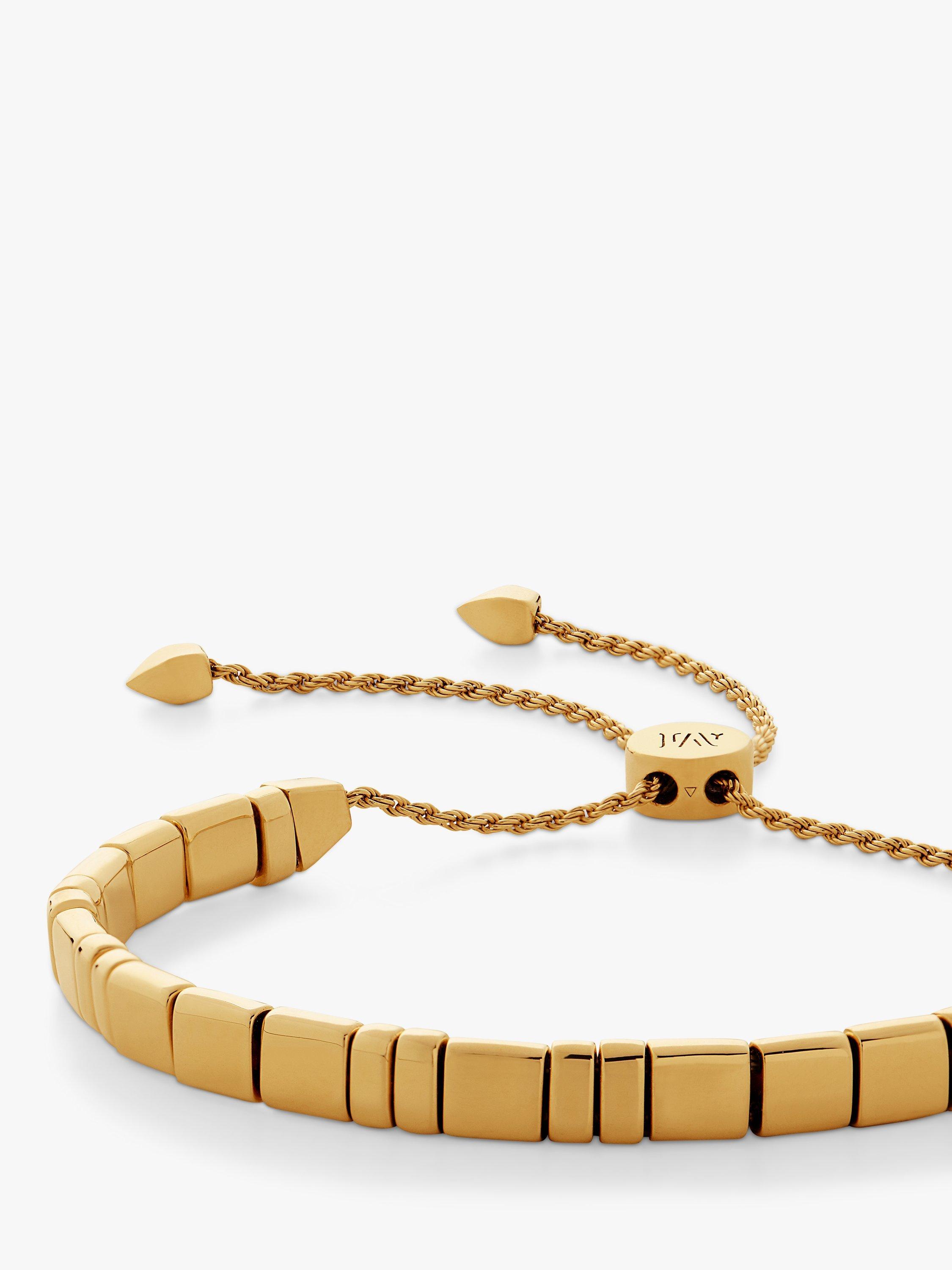 Product image 2 of 3, which shows Monica Vinader Delphi Friendship Bracelet, Gold