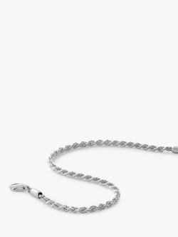 Monica Vinader Rope Chain Bracelet - view 2, Silver