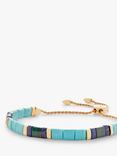 Monica Vinader Delphi Turquoise Bracelet, Gold