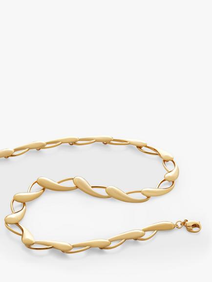 Monica Vinader Nura Choker Necklace, Gold - view 2, Gold
