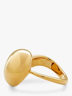 Monica Vinader Nura Wrap Ring, Gold - view 2, Gold