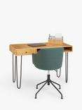 John Lewis Tub Office Chair, Moss Green