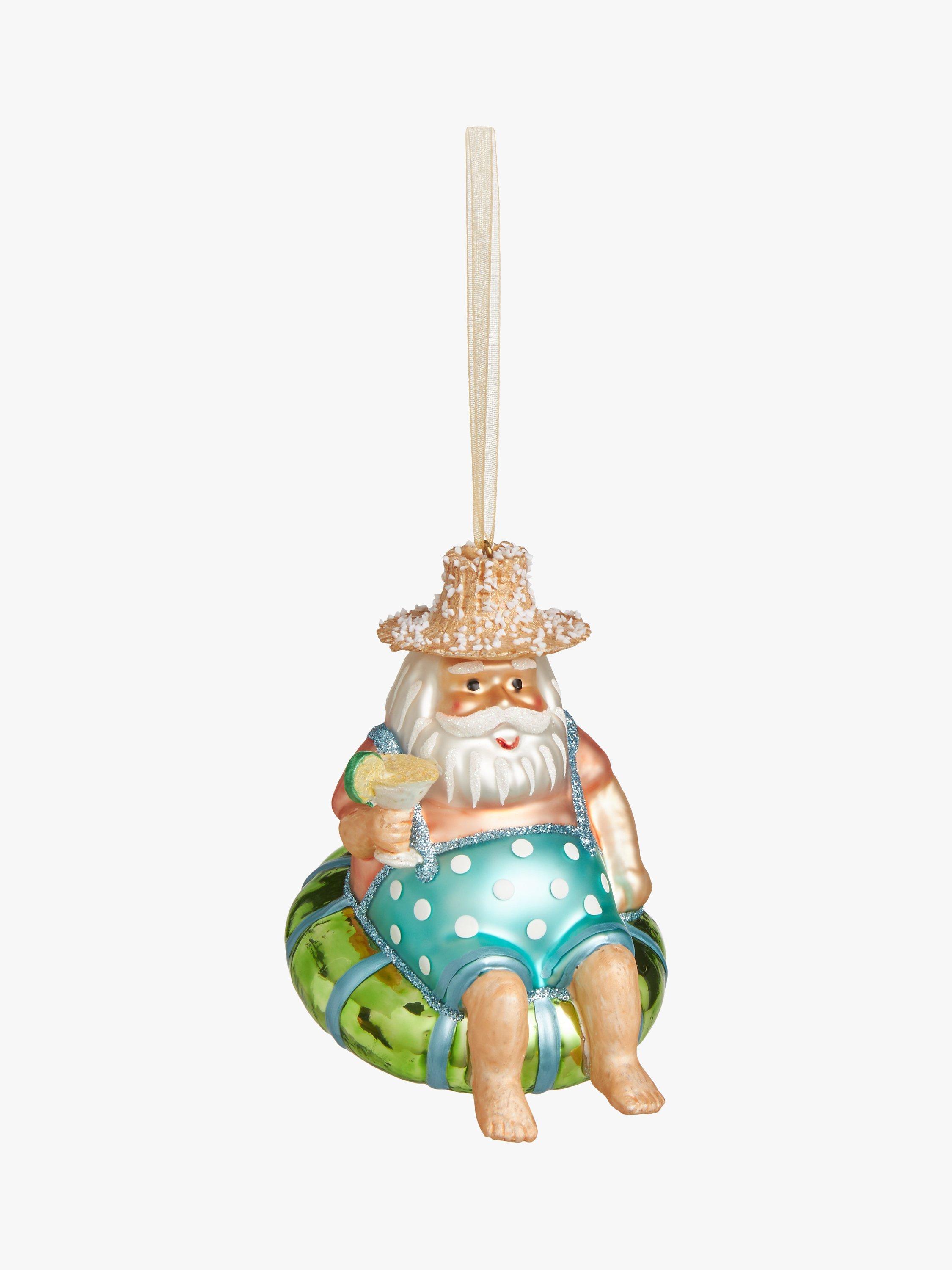 John Lewis Rainbow Time Capsule Holiday Santa Bauble