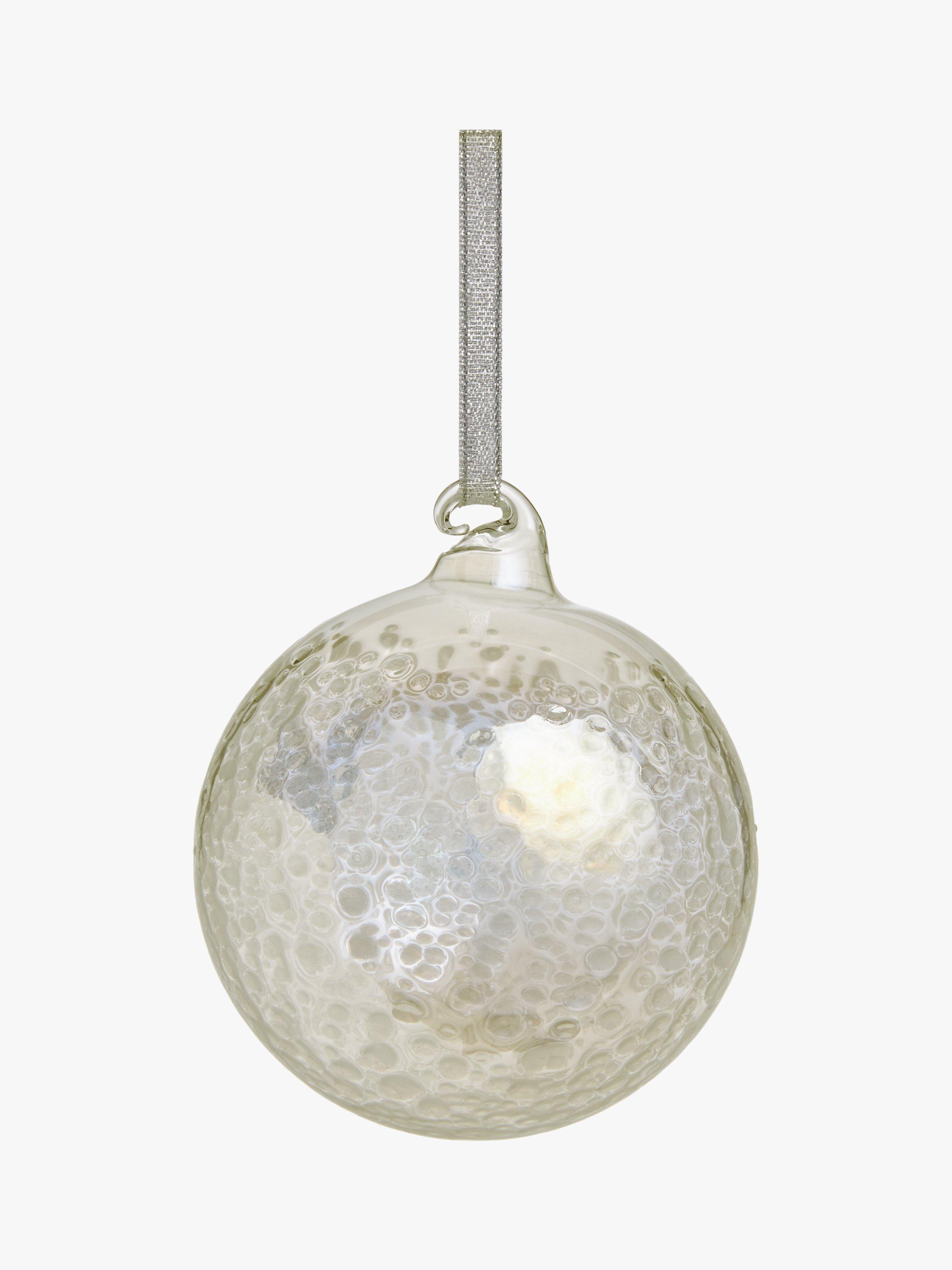 John Lewis Winter Fairytale Bubble Texture Bauble
