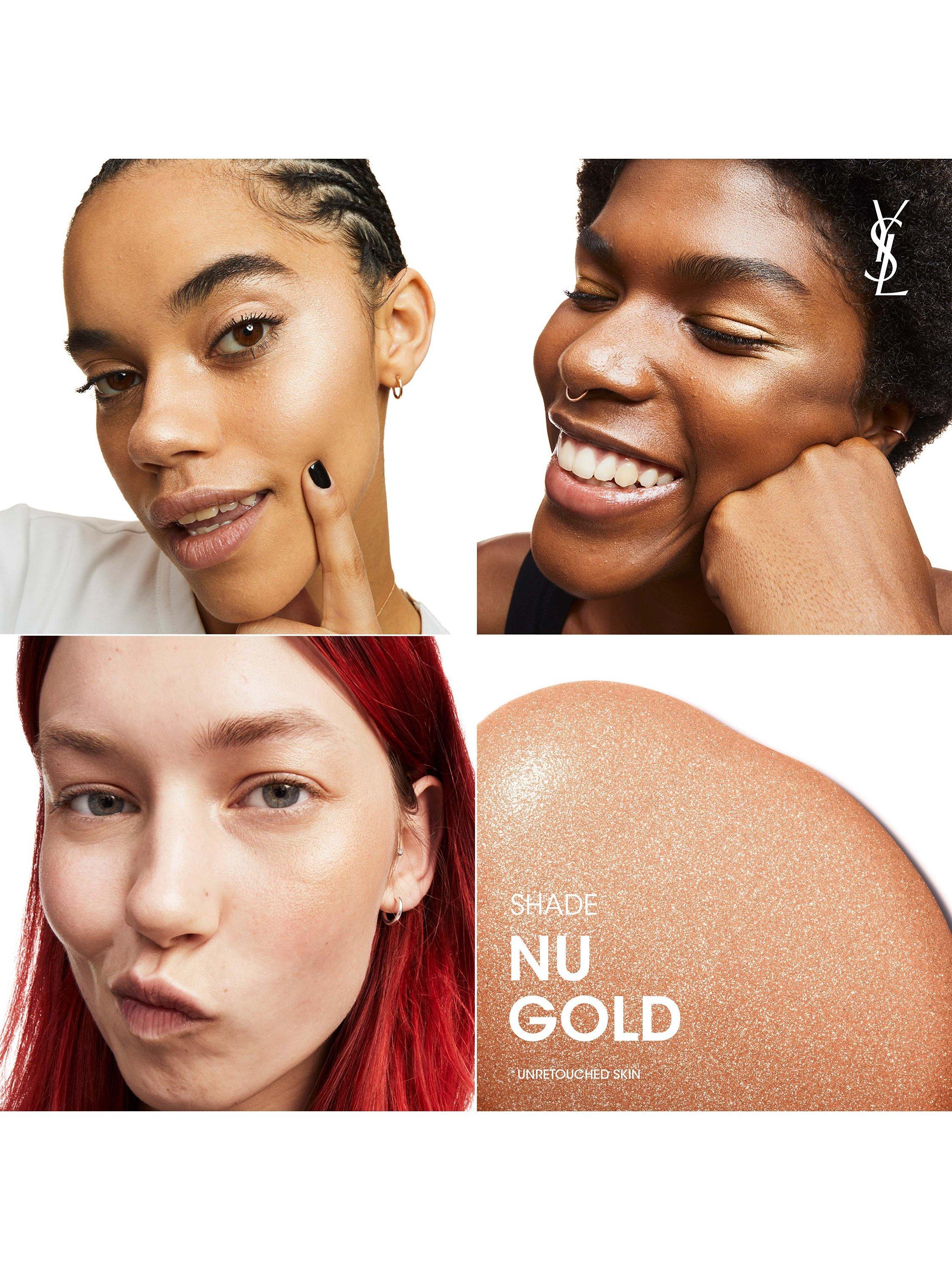 Product image 4 of 7, which shows Yves Saint Laurent Nu Halo Tint Highlighter, Golden