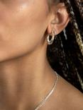 Dinny Hall Thalassa Tapering Faceted Chunky Hoop Earrings