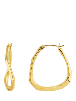Dinny Hall Thalassa Faceted Medium Hoop Earrings - view 2, Gold