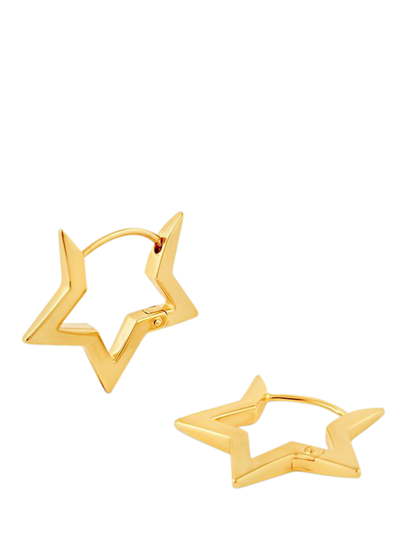 Product image 1 of 5, which shows Dinny Hall Star Click Hoop Earrings, Gold