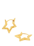 Dinny Hall Star Click Hoop Earrings, Gold Gold
