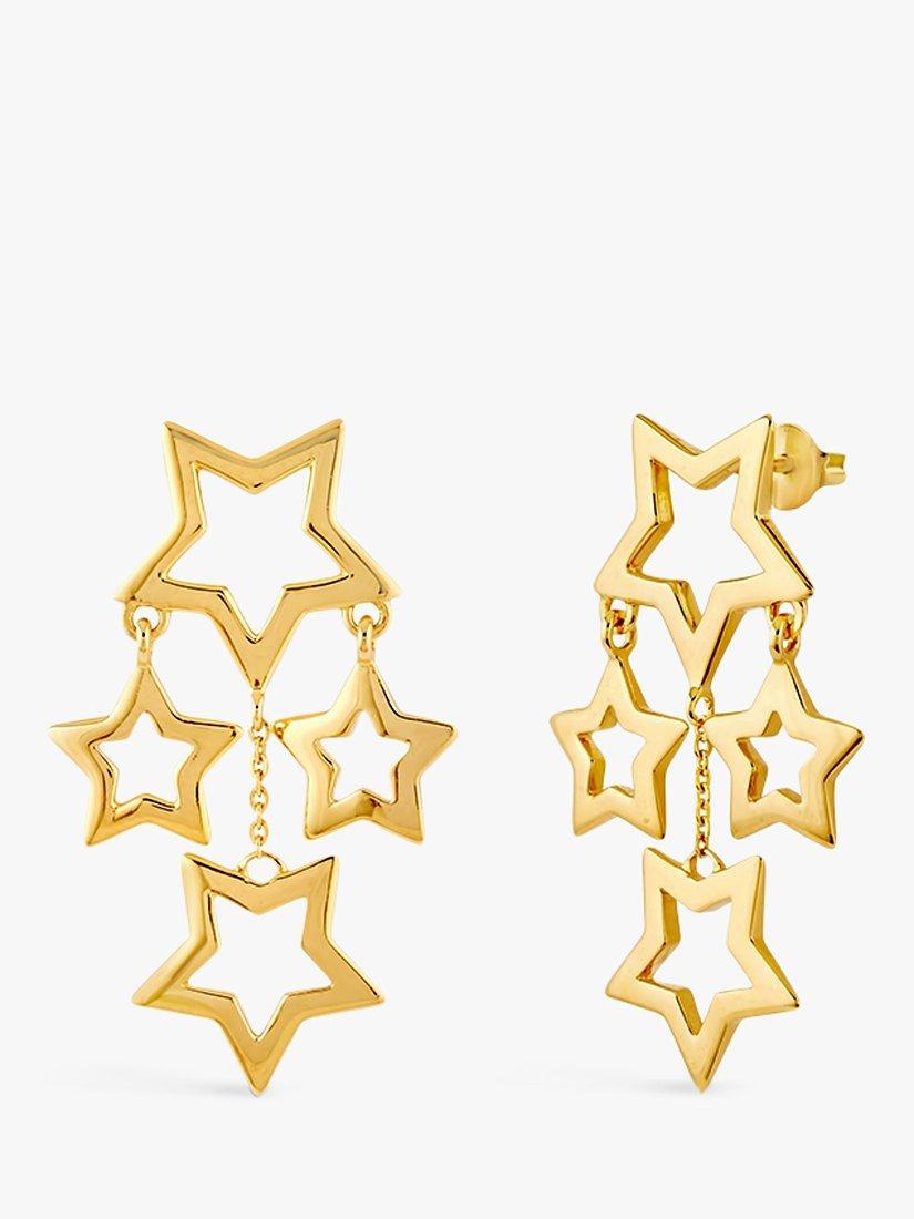 Dinny Hall Star Chandelier Drop Earrings, Gold