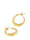 Dinny Hall Thalassa Tapering Faceted Chunky Hoop Earrings, Gold