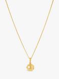 Dinny Hall My World Small Orbit Locket Pendant Necklace, Gold