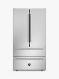 Bertazzoni Master Series REF904FFNXTC Freestanding 70/30 American Fridge Freezer, Stainless Steel