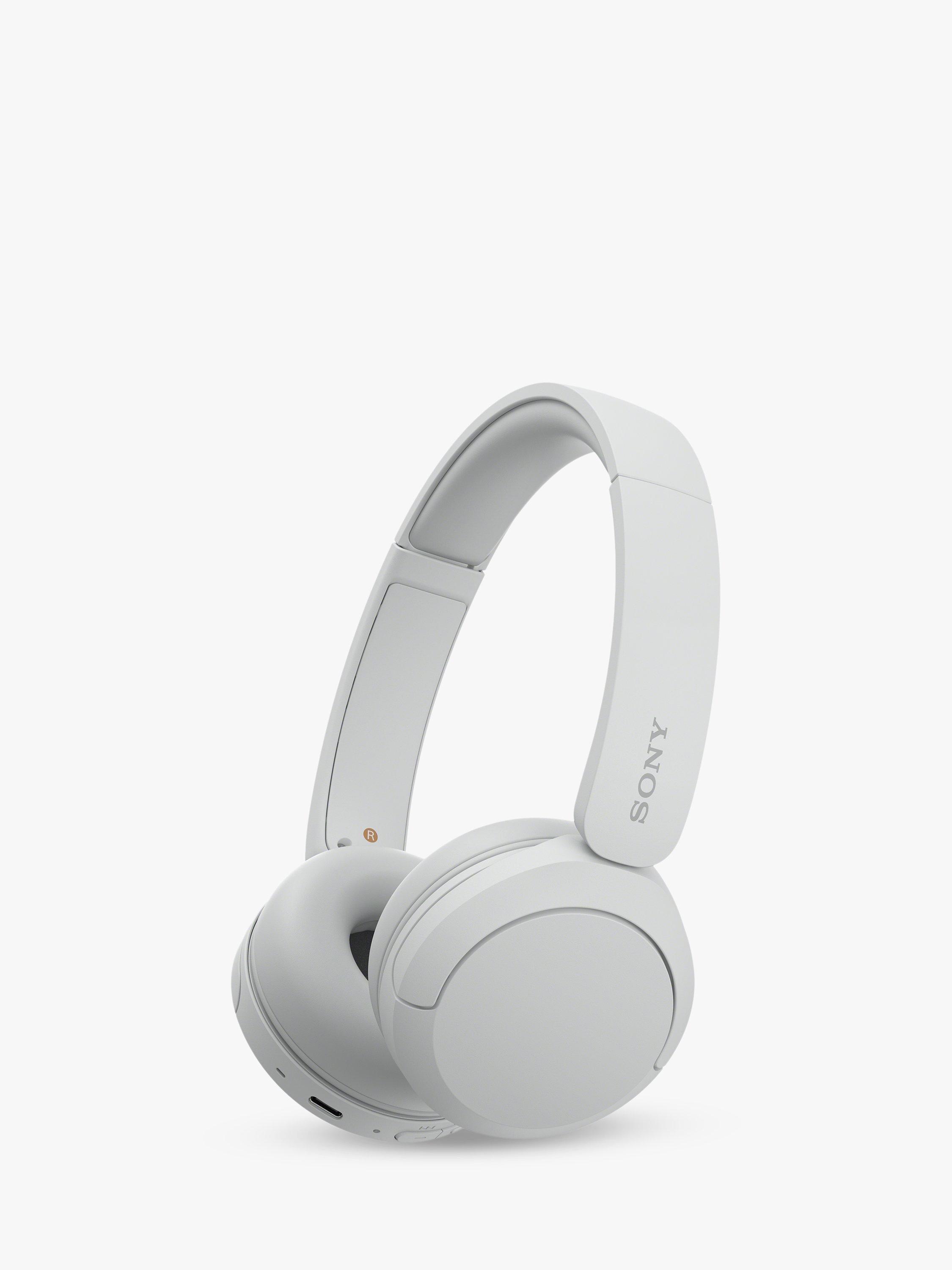 Sony WH CH520 Bluetooth Wireless On Ear Headphones with Mic Remote White