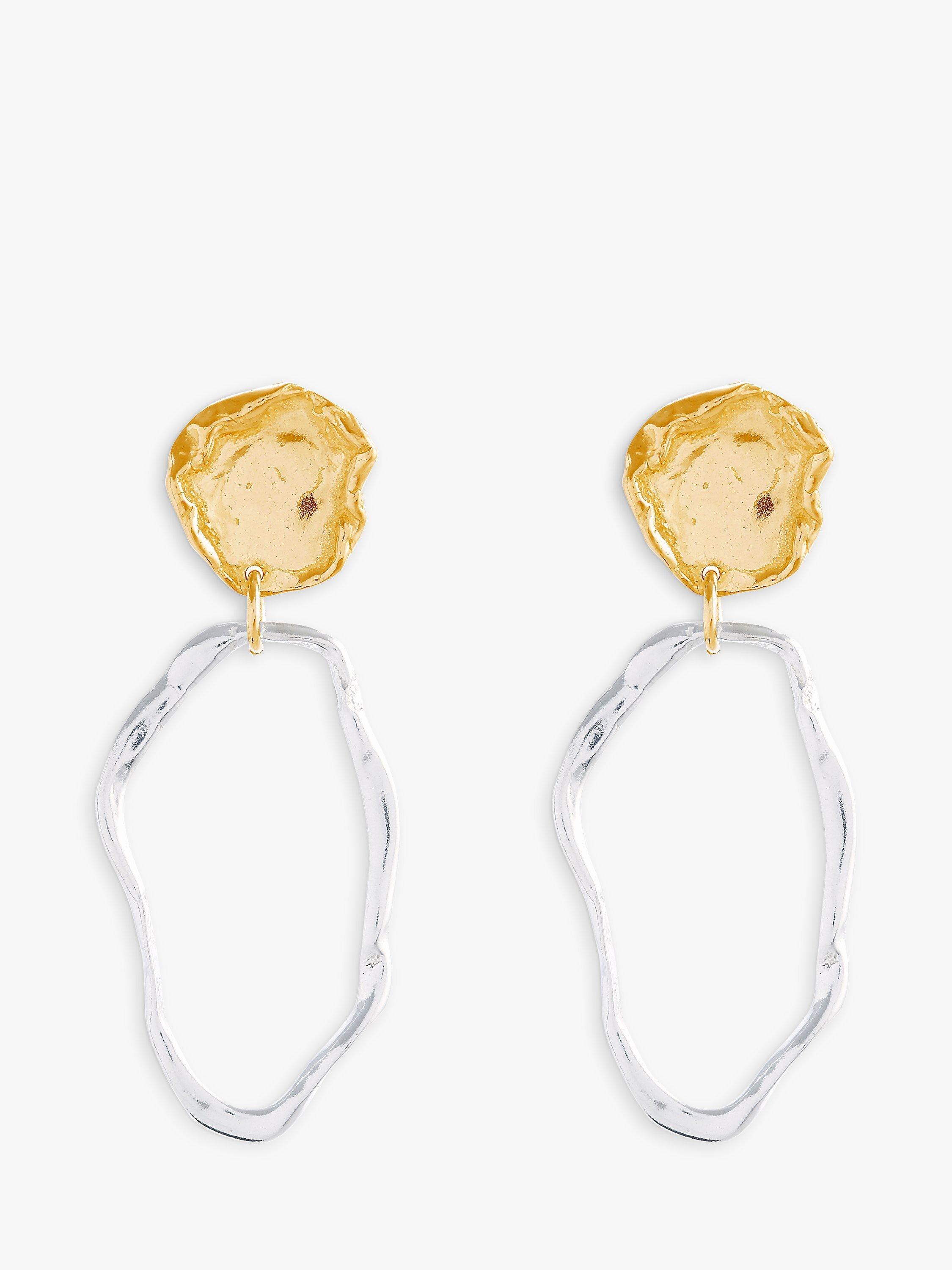 Deborah Blyth Coventina Drop Earrings, Gold/Silver