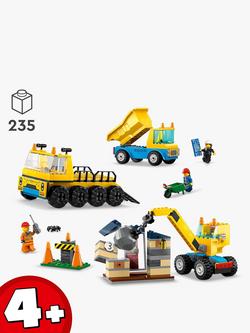 LEGO City Construction Trucks & Wrecking Ball 60391 - view 2, 