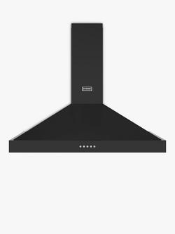 Stoves Sterling 100PYR Pyramid 100cm Chimney Cooker Hood, Black