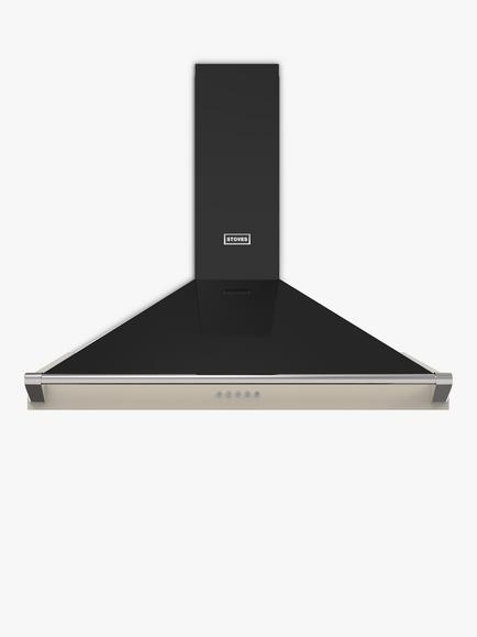 Stoves Richmond 90PYR Pyramid 90cm Chimney Cooker Hood, Cream