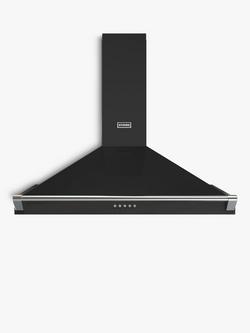 Stoves Richmond 100PYR Pyramid 100cm Chimney Cooker Hood, Black