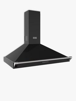 Stoves Richmond 100PYR Pyramid 100cm Chimney Cooker Hood - view 2, Black