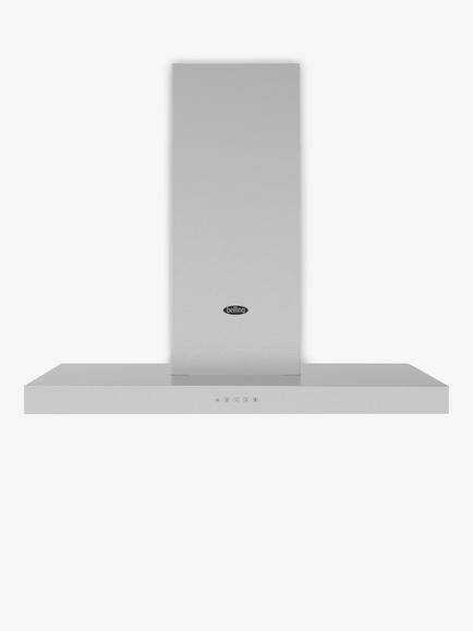 Belling Cookcentre 90T Chimney Cooker Hood, Stainless Steel