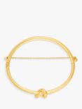 Wanderlust + Co Knot Cubic Zirconia Bangle, Gold