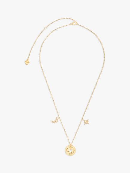 Wanderlust + Co You Are Enough Pendant Necklace, Gold, Yellow Gold