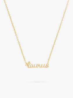 Wanderlust + Co Zodiac Chain Necklace - view 2, Taurus
